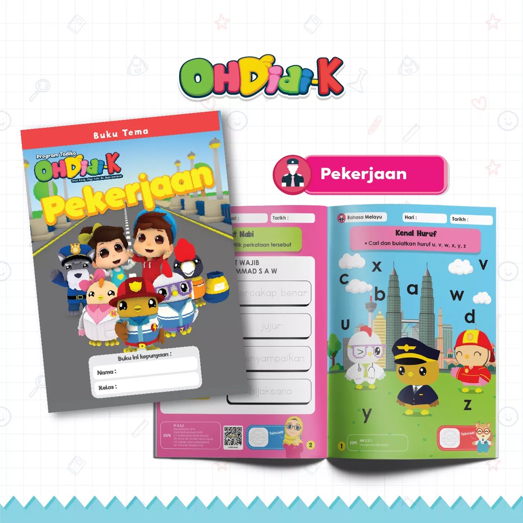 Buku Aktiviti OHDidi-K: Pekerjaan (Buku Kanak-Kanak Prasekolah 