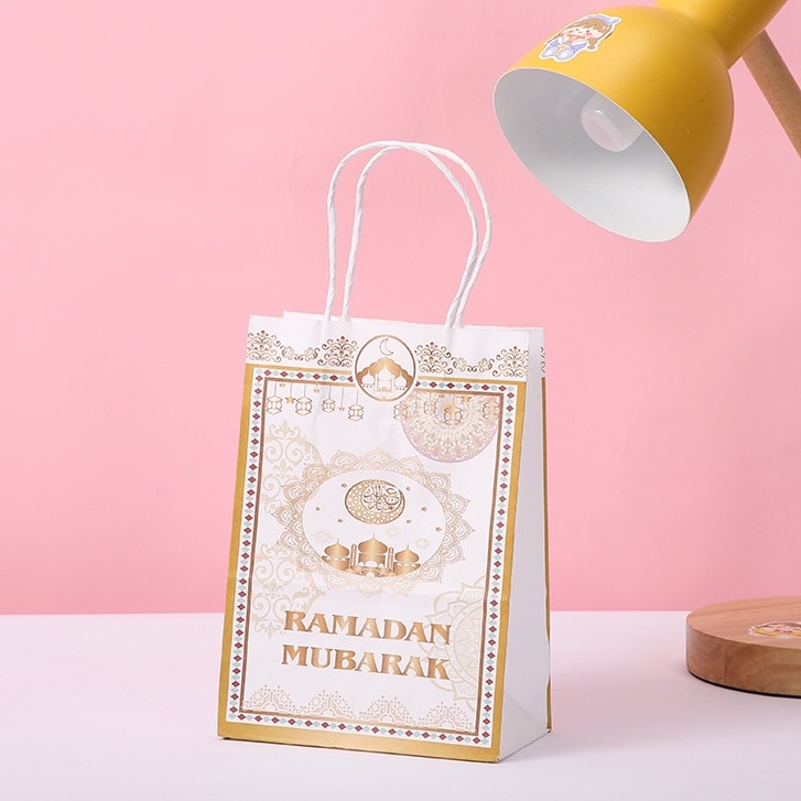 Trendy Fashion Ramadan Gift Bag Hari Raya Aidilfitri Lasser Bairam Packing Tote Eco-friendly Paper B Travel Outdoor - Image 2