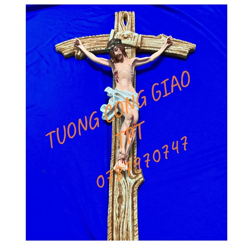 Catholic statue 50cm high jesus cross statue Shopee Malaysia