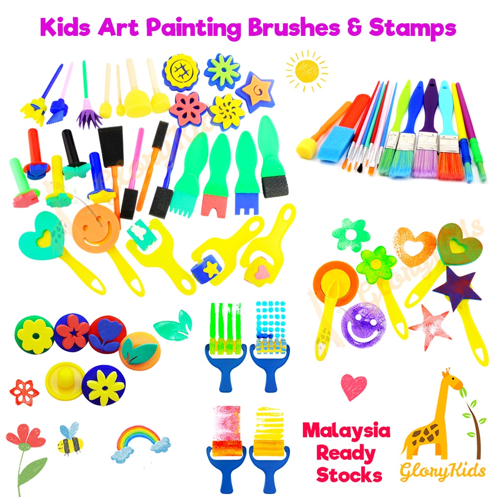 Kids Painting Set Washable Paint Brushes Kids Drawing Tools Educational