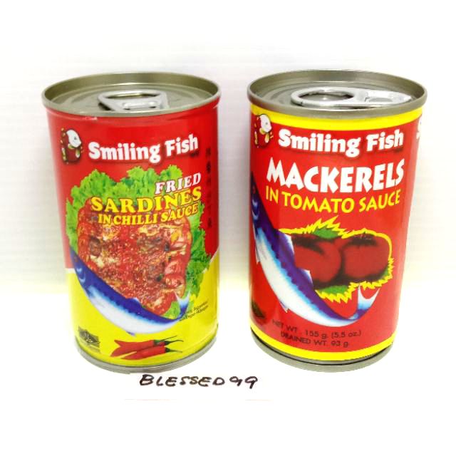 Smiling Fish Fried Sardin Cili 【STOK READY】 Tomato (155g) Fried Sardines in Chili Sauce