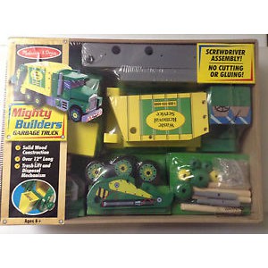 melissa and doug mighty builders garbage truck