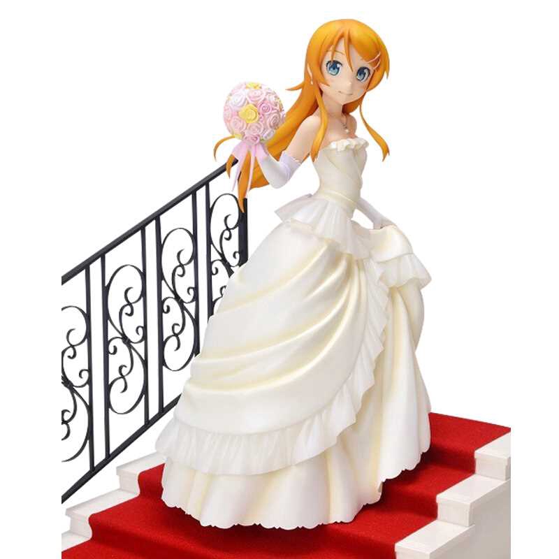 anime my little sister true end kousaka kirino wedding dress action figure  pvc 22cm model