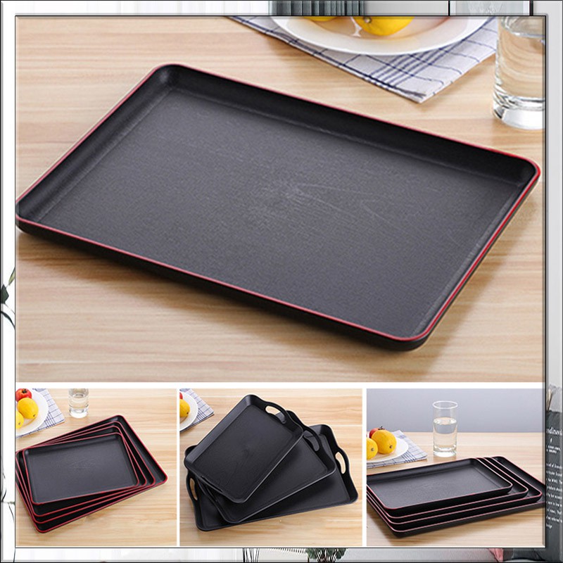 Serving Tray Rectangular Plastic Tray Food Serving Trays Antislip