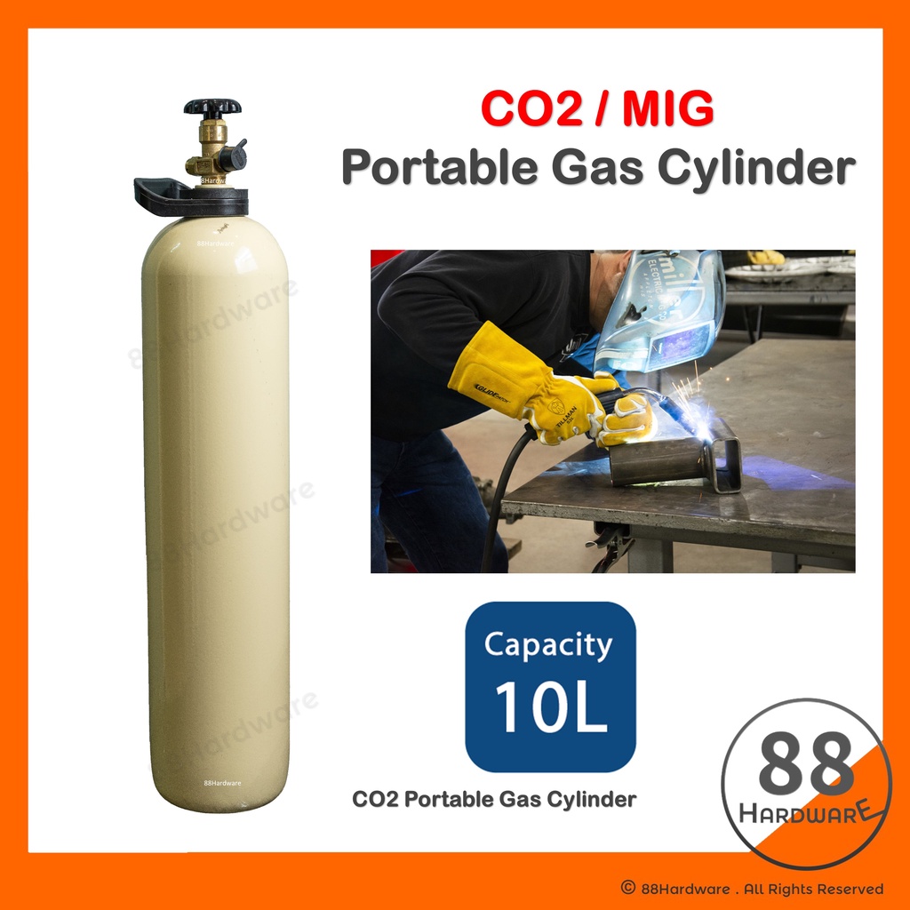 Portable Co2/Mini/Carbon Dioxide/MIG 10L Gas (Gas welding Besi/MIG Gas