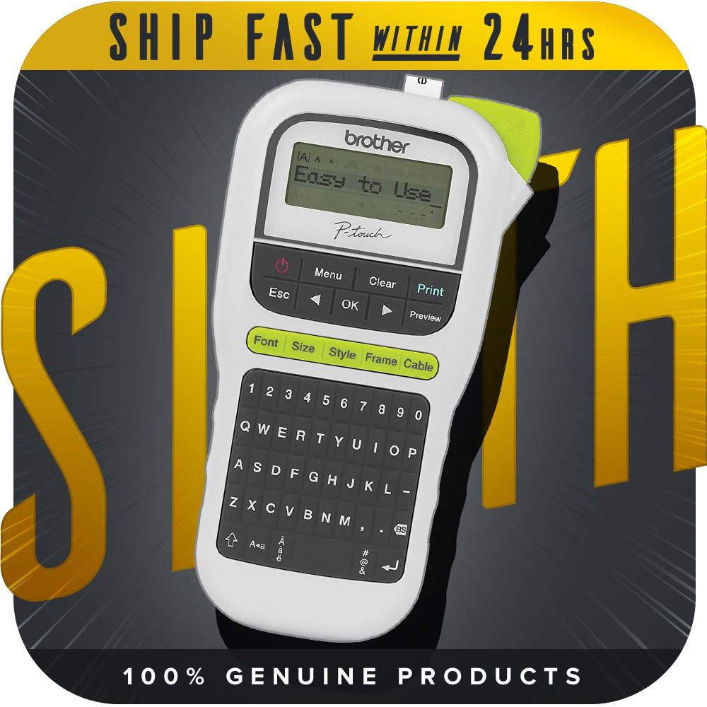 Brother PTouch PTH110, Easy Portable Label Maker Shopee Malaysia