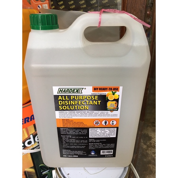 HARDEX Disinfectant Solution / Sanitizer (Kill Virus & Bacteria) 5
