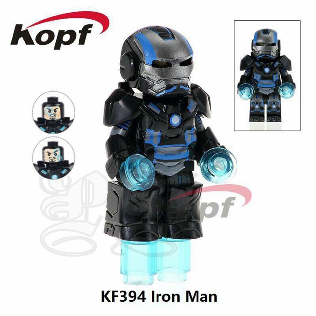 black iron man lego