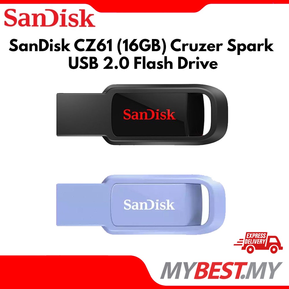 SanDisk CZ61 Cruzer Spark USB 2.0 Flash Drive (16GB/32GB) | Shopee Malaysia