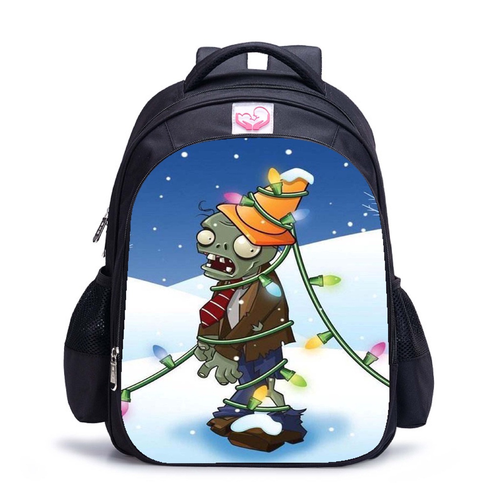 Mzshubao Plants vs Zombies Backpack-Boys Girls Casual Daypack Game Theme School Rucksack-Kids Wear-resistant Backpack 