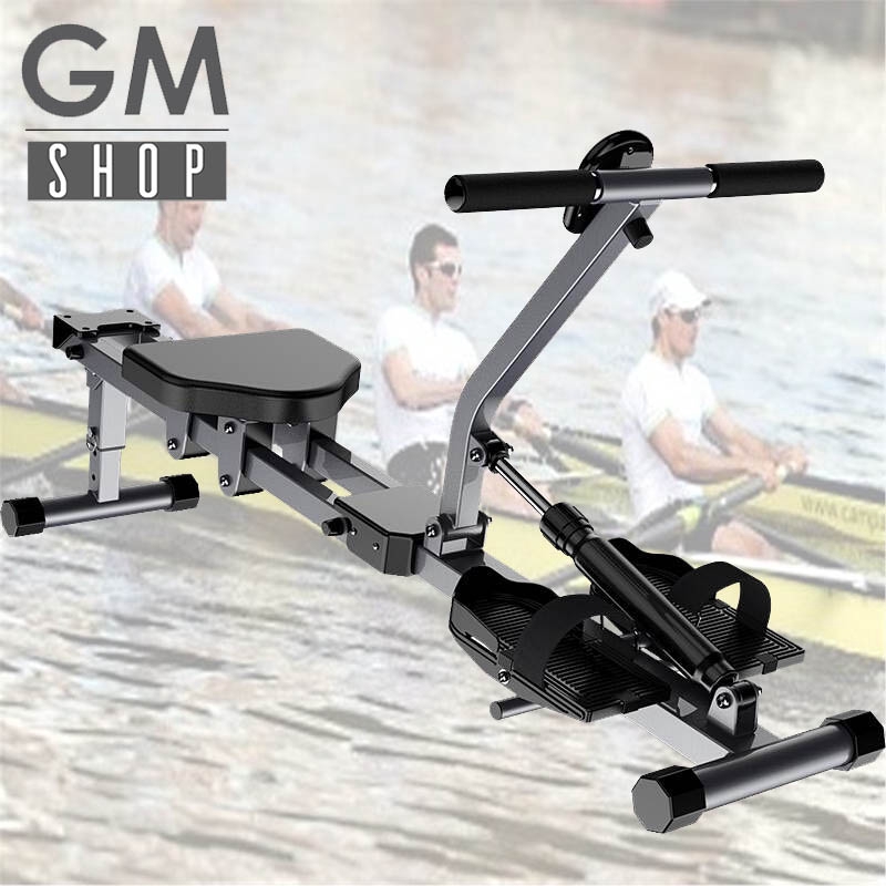 GMSHOP Indoor Adjustable Multi-Purpose Exercise Rowing Resistance Machine Fitness Equipment Full Arm Extensions