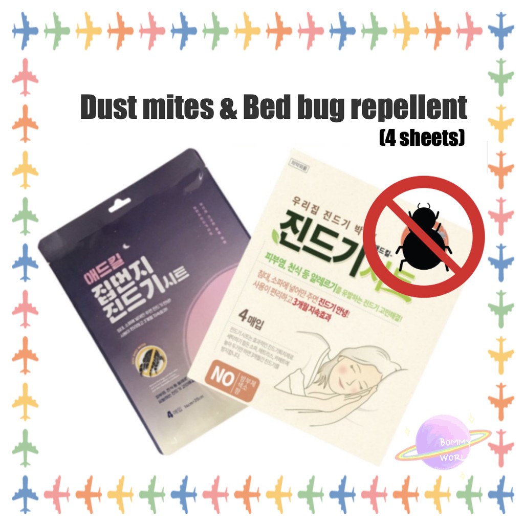 Bed Dust mites & Bed bug repellent (4 sheets) Shopee Malaysia