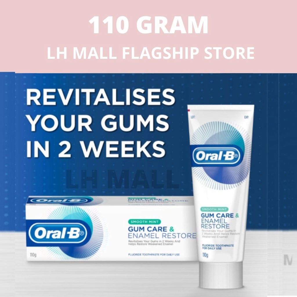 OralB Gum Care & Enamel Restore Smooth Mint Toothpaste (110g) Shopee