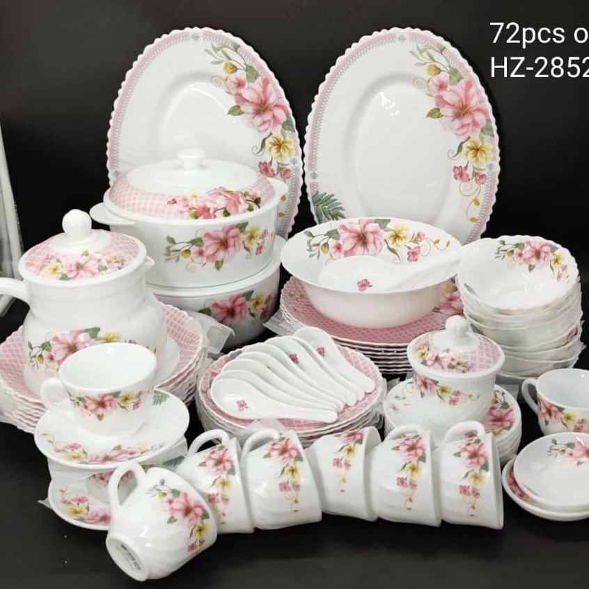 72PCS OPAL DINNER SET / 72PCS SET PINGGAN MANGKUK OPAL