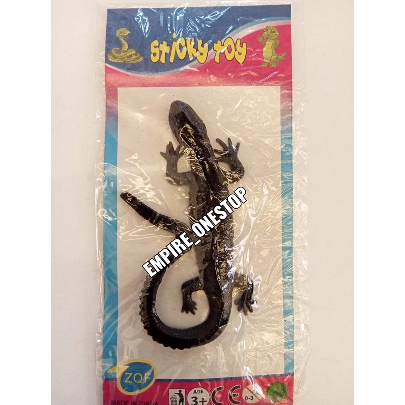 (ViRaL) Sticky Jelly LIZARD Toy (1PCS) Black LIZARD Toy Sticky Toy