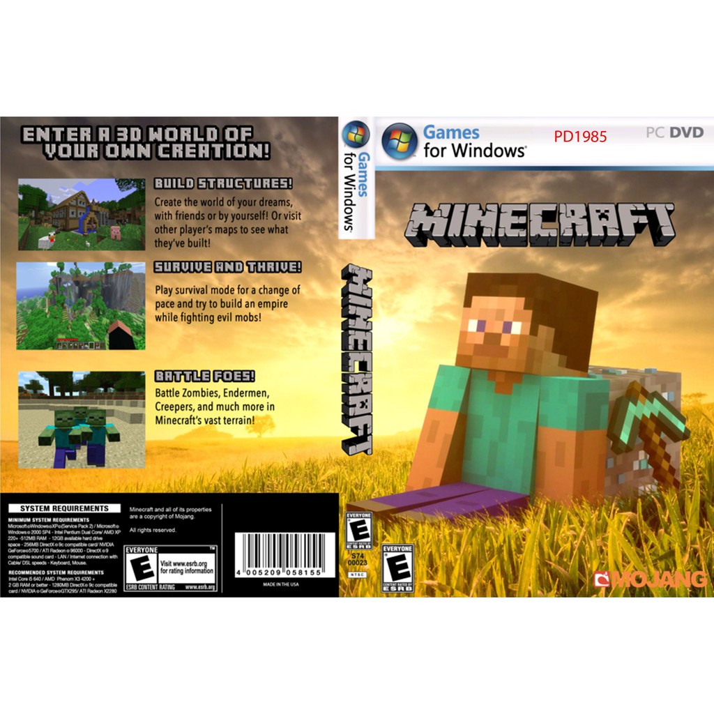 PC Games Collections] MINECRAFT  (Ready Stock ) - 1 DVD | Shopee  Malaysia