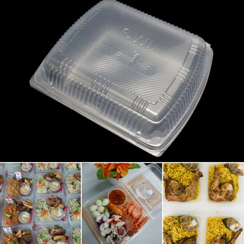 50PCS PP3L Big Lunch Box PLASTIC LUNCH BOX BESAR/Bekas Makanan Besar/KOTAK NASI CHICKEN CHOP