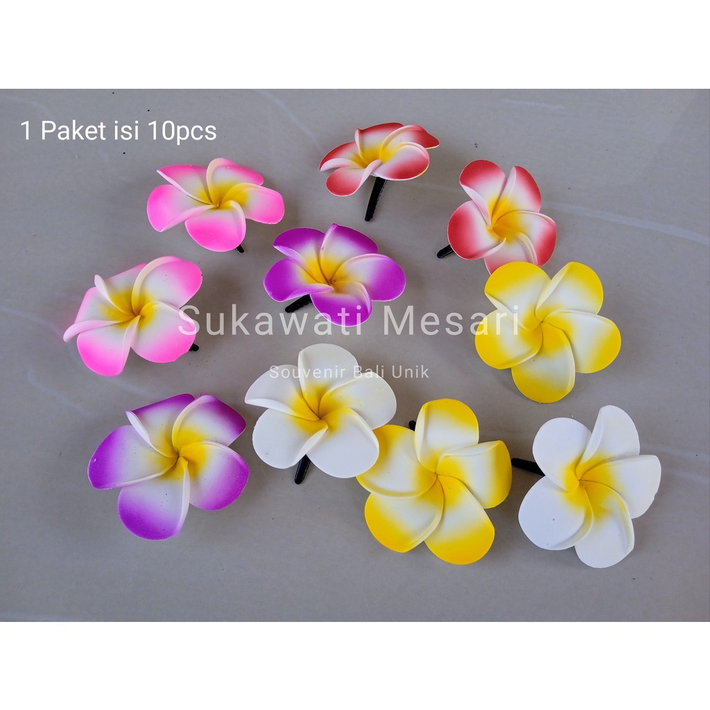 1 Set (10 Pieces) Japanese Flower Bangs Clips Cambodia Hair Ornaments Bali Souvenirs