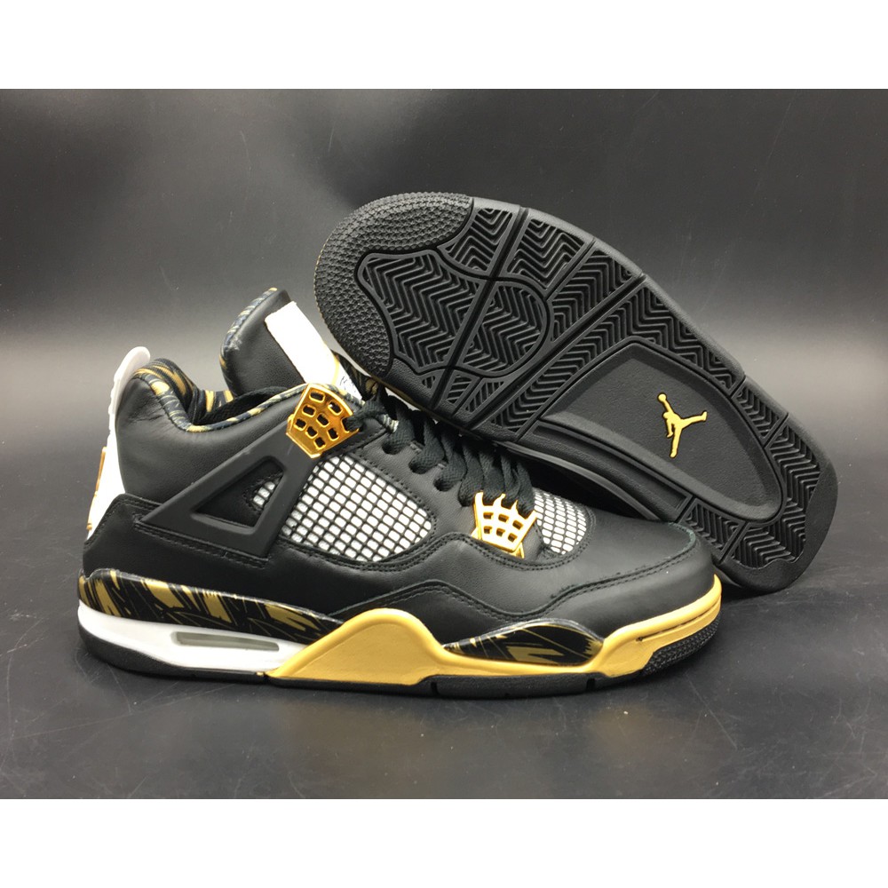 retro 4 black gold