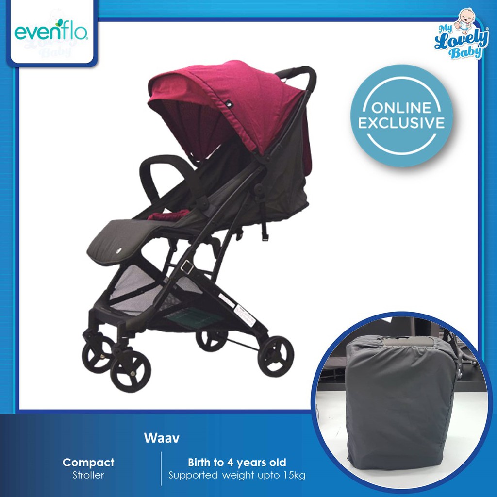 Evenflo Waav Compact Stroller Shopee Malaysia