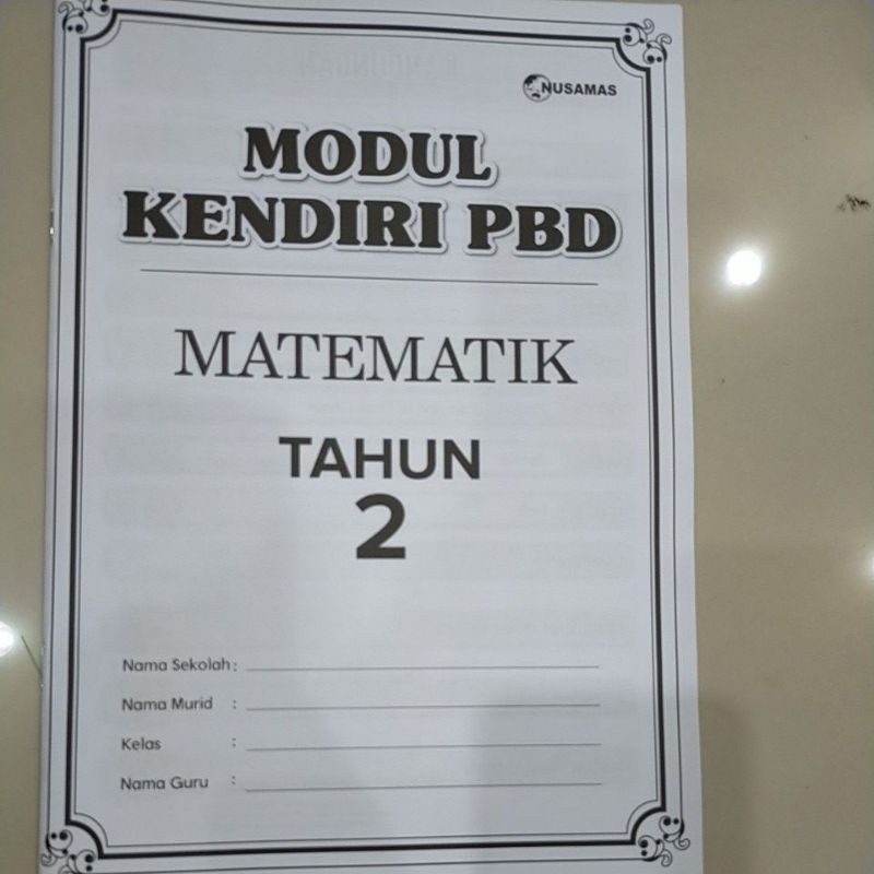 Modul Kendiri Pbd Matematik Tahun 2 Shopee Malaysia