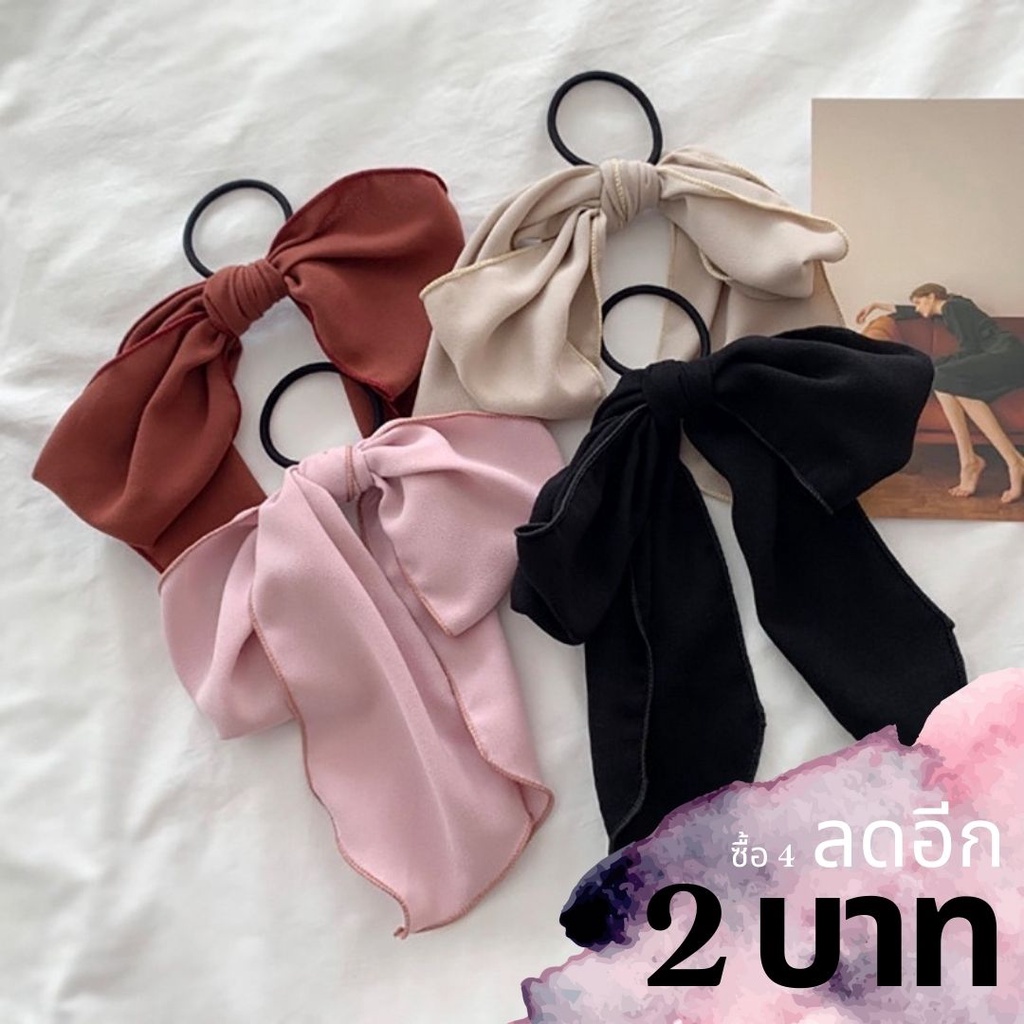 Chiffon Hair Bow Korean Band