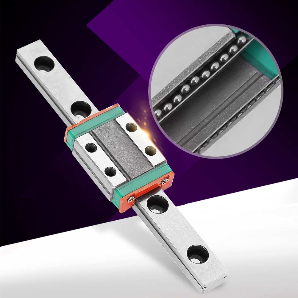 9mm LML9B Miniature Linear Slide Rail Guide+Sliding Block DIY CNC 3D Printer inm