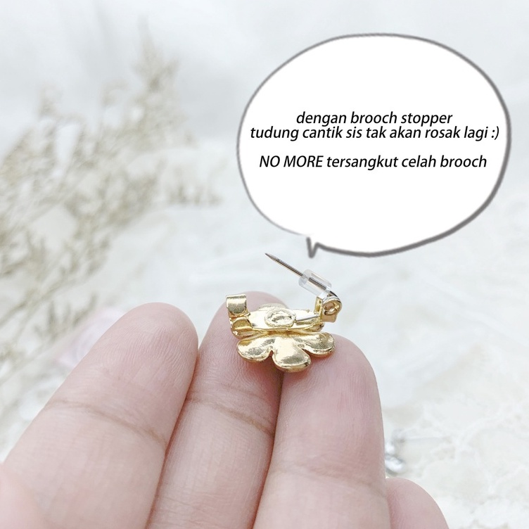 BROOCH STOPPER 20pcs safety brooch stopper cover pin tudung Shopee