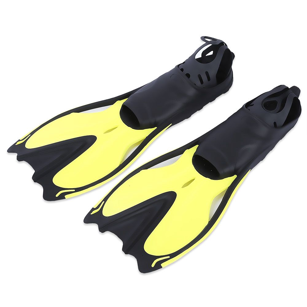 PAIRED DIVING FLIPPERS SNORKEL FINS (YELLOW) | Shopee Malaysia
