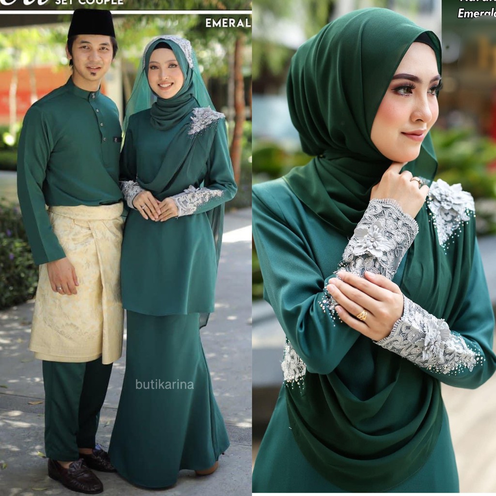 Buy Size 34 56 Baju Kurung Moden Seri No 5 Hijau Emerald Green Set Couple Sedondon Nikah Pengantin Sanding Bridesmaid Seetracker Malaysia