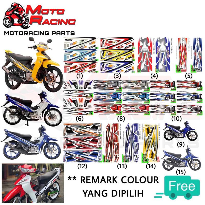 Membeli Gred a Y125z 125zr Body Sticker Stripe Sabit Bata R Petir Diamond 46 Skala Robot Gp Diraja Hitam Biru Merah Moritaka Dengan Harga Istimewa Rm 14 90 Mem Beli Murah