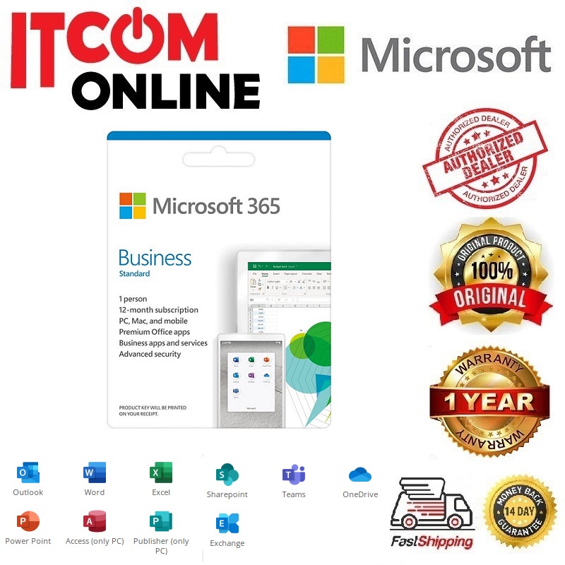 MICROSOFT OFFICE 365 BUSINIESS STANDARD ESD (KLQ-00209) | Shopee Malaysia