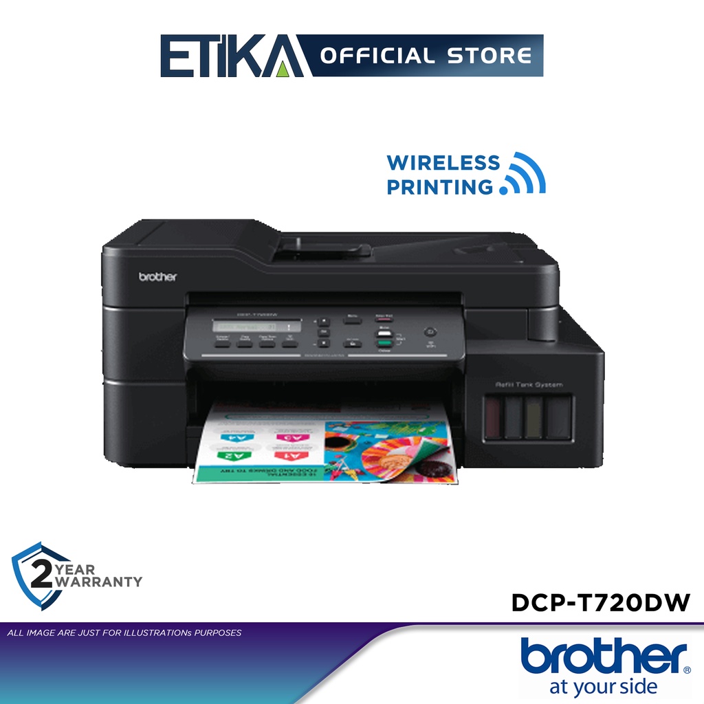 Brother DCP-T720DW AIO Refillable Ink Tank MFC Wireless Printer | Print ...