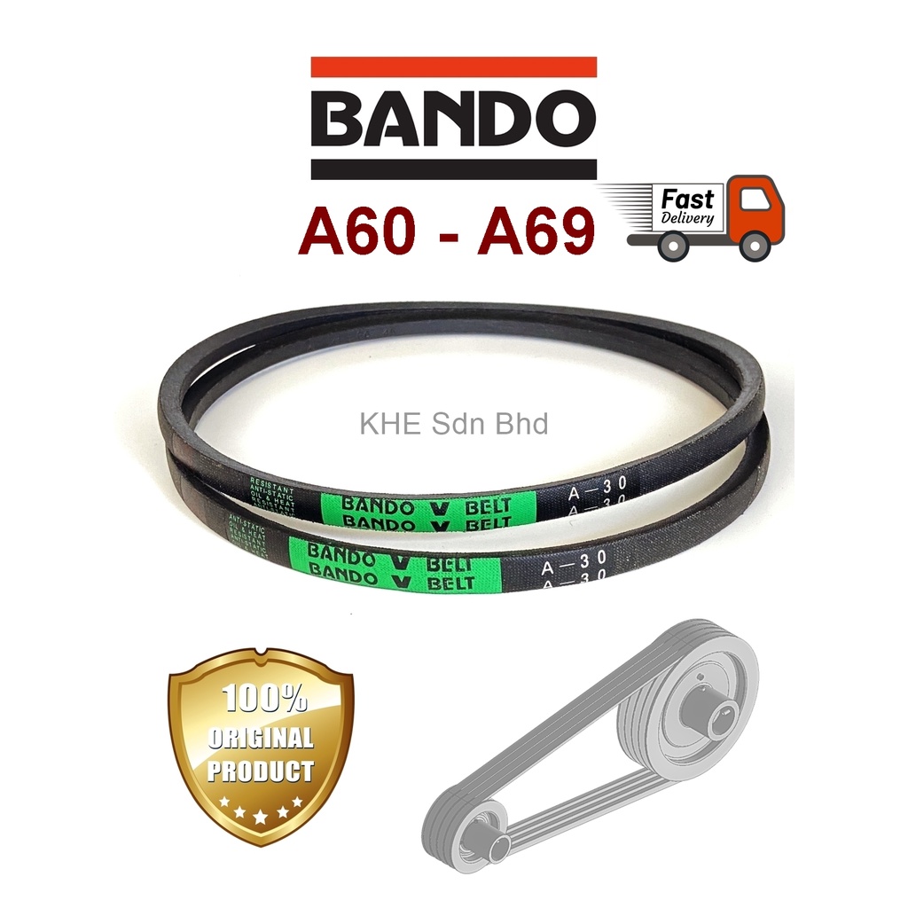 Mesin Motor Belt Compressor Belt - Bando V Belt A60 A61 A62 A63 A64 A65 ...