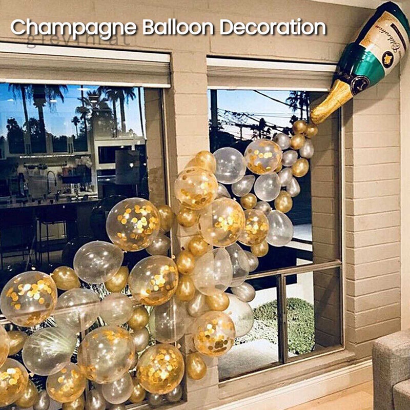 Champagne Bottle Balloons Party Decorations,Confetti Birthday Balloon Arch for 