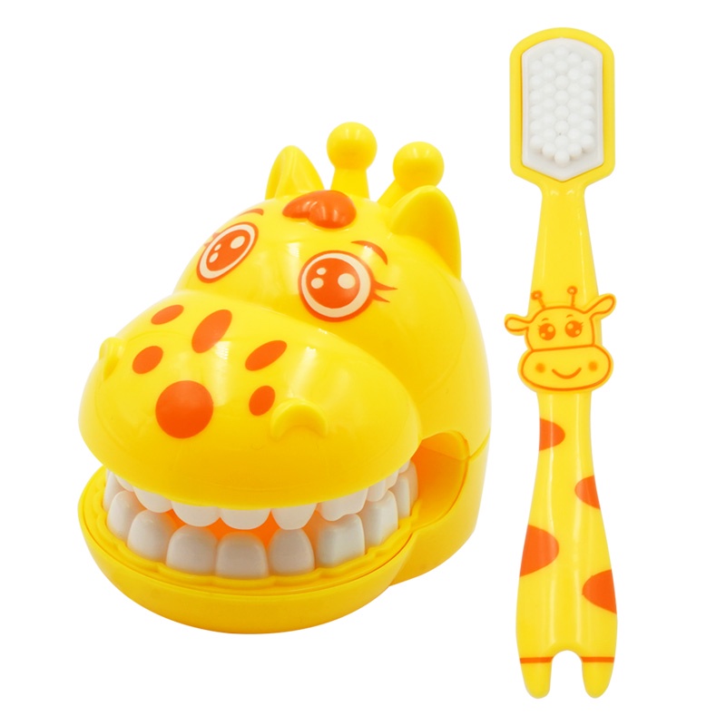 🔥 Ready Stock🔥 Giraffe Teeth Brush Demo Kids Earlier Education Brushing 