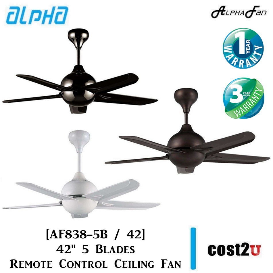 Alpha Ceiling Fan 42 Af838 5b 42 Af838 42