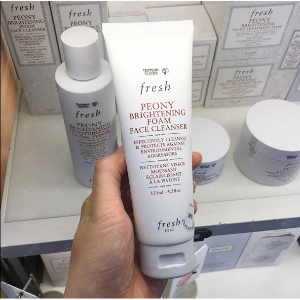 peony brightening foam face cleanser