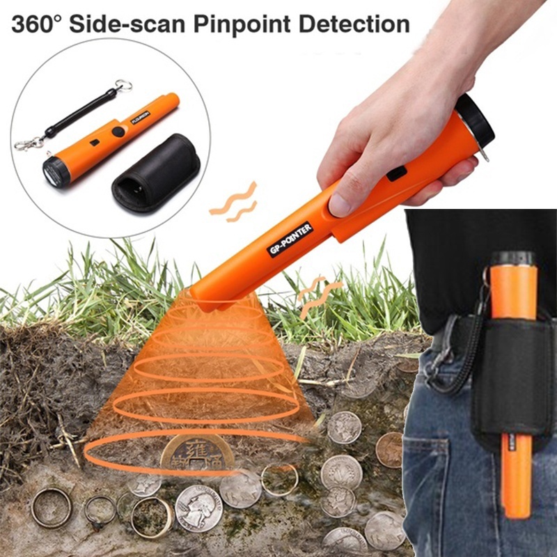 Metal Detector Waterproof Handheld Detector Automatic Pinpointing Gold Silver Detection