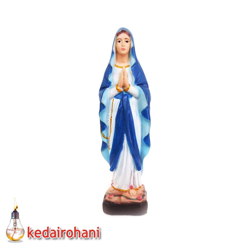 Statue Of Our Lady Lourdes Laurdes 18cm Spiritual Statue Of Rosary Devotion