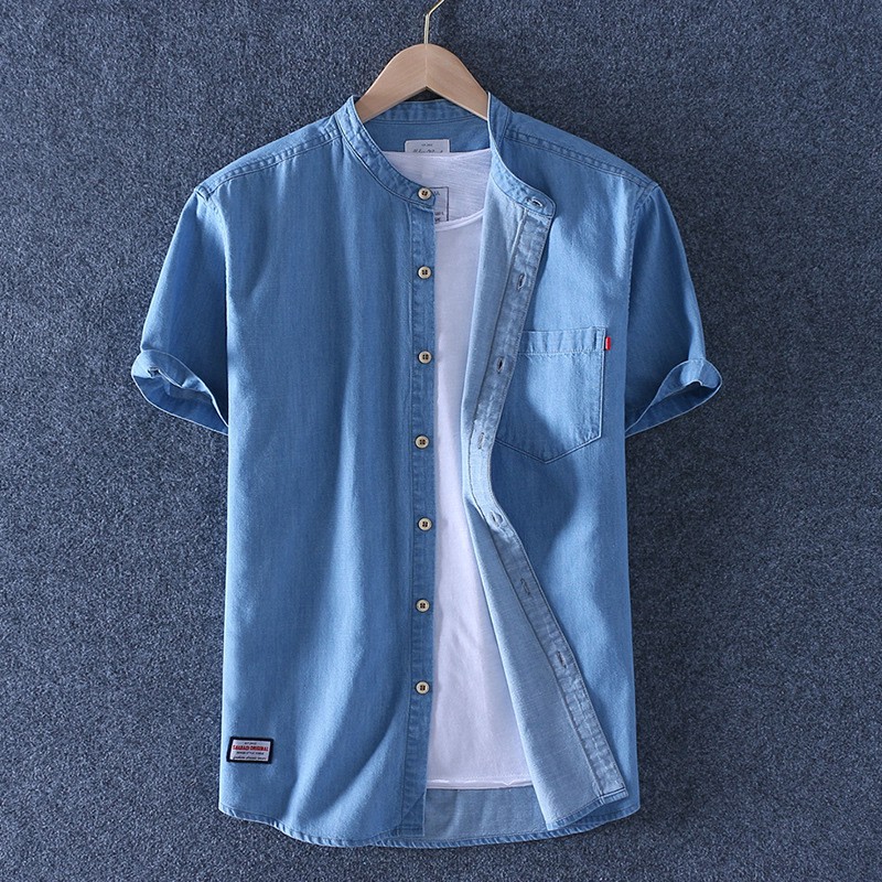 denim half shirts