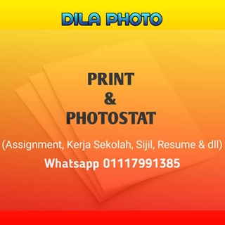 Print/Photostat (Assignment,Kerja Sekolah,Sijil,Resume & dll) [COLOUR || BLACK &WHITE]