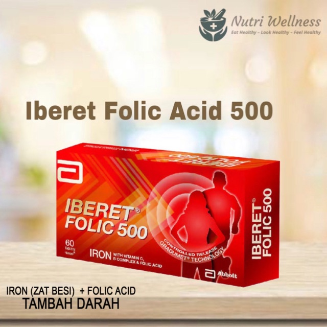 Iberet Folic Acid 30 Tablets Ready Stock Shopee Malaysia