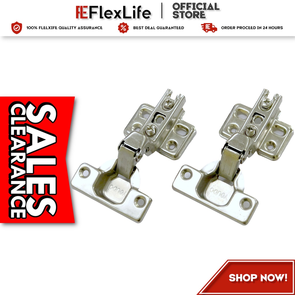 [STOCK CLEARANCE] 2 pcs Heavy Duty Hinge Consealed Furniture