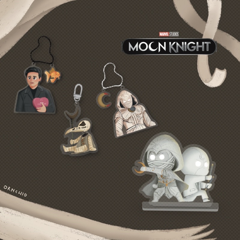 (READ DESCRIPTION!) Moon Knight Acrylic Keychain & Standee (Marvel) | Ornchy