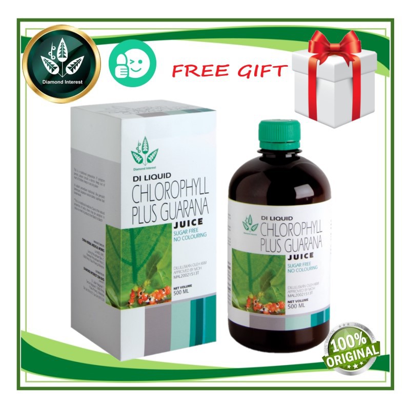 LIQUID CHLOROPHYLL PLUS GUARANA(500ML) + Free Gift | Shopee Malaysia