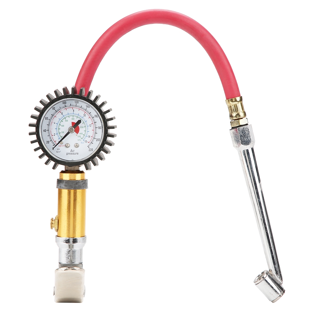 Trunk Motorcycle Tire Tyre Pressure Dial Gauge Air ...