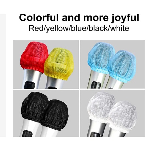 Versatile Durable 200Pcs Disposable Microphone Cover,Handheld Windscreen KTV Recording Studio Karaoke(Mixed Colors) Have - Image 2