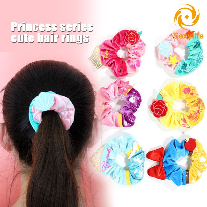 Stretch Hair Ties Bands Rope Ponytail Holders Headband For Thick