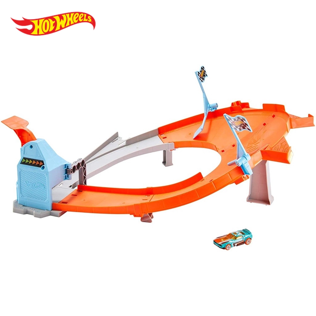 hot wheels side by side race track